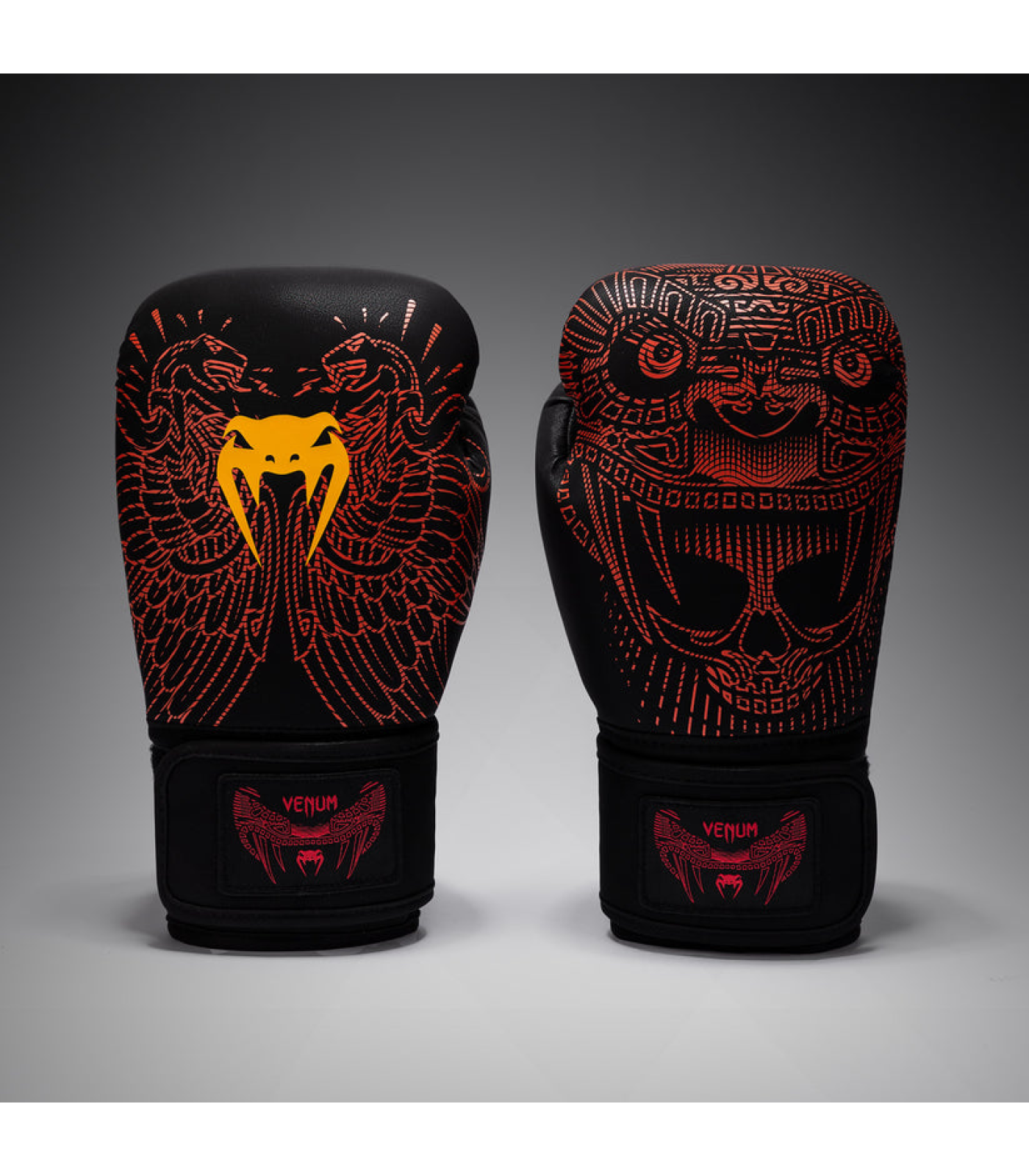 Боксови Ръкавици - Venum Quetzal Fury Boxing Gloves - Black/Fury Red/ Tangerine​